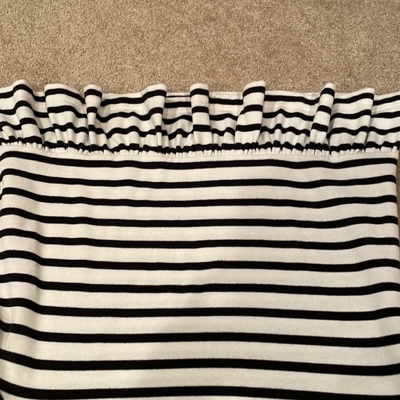 Kate Spade boat neck striped shirt. 3/4 length sleeves with ruffled back hem. L. - Picture 8 of 9